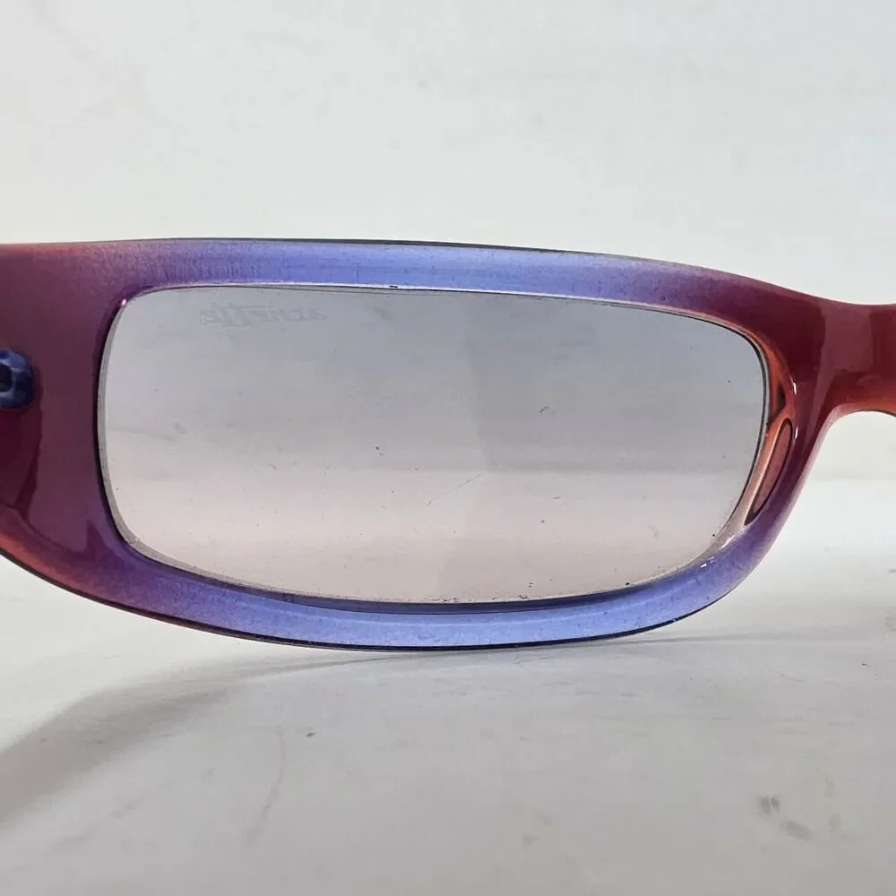 Vtg Arnette Sunglasses Red and Blue Frames and Lenses 4009-116/2B Made In Italy
